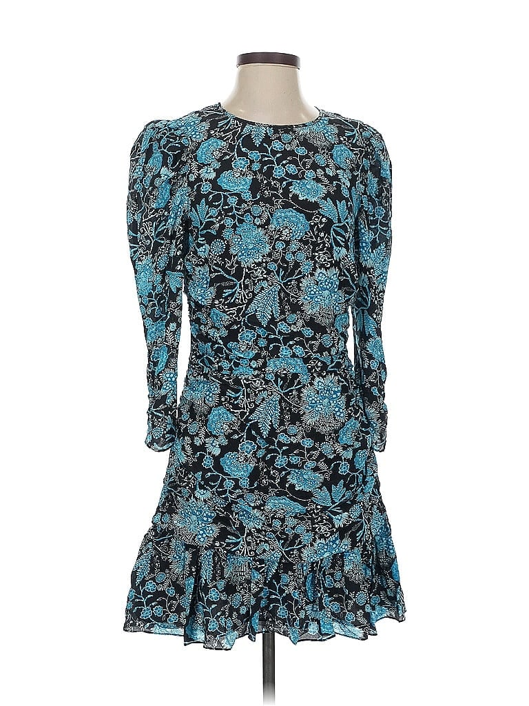 Tanya Taylor 100% Silk Paisley Blue Casual Dress Size 4 - photo 1