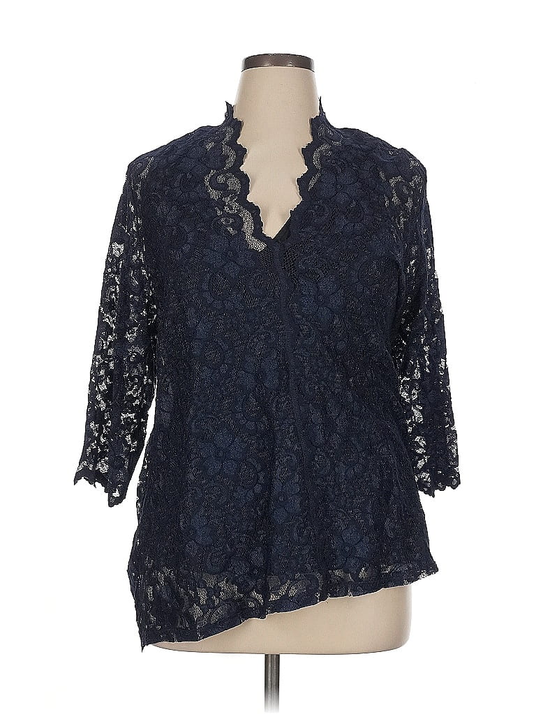 Top Tunique Karen Kane Taille L Beige - Manches 3/4 - Neuf Avec étiquettes - Viscose/élasthanne