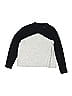 Central Park West Color Block Silver Black Pullover Sweater Size 7 - 8 - photo 2