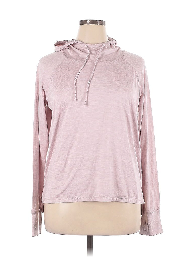 Pre-owned Gaiam Pullover Hoodie In Pink