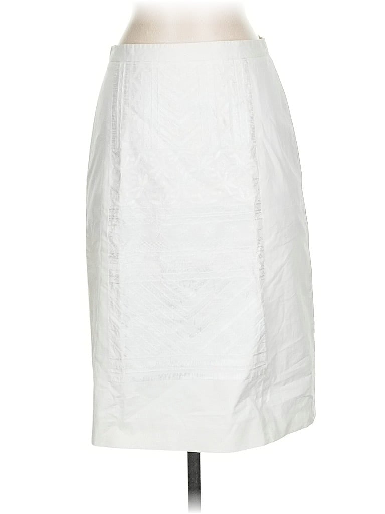 Pre-owned Bcbgmaxazria Formal Skirt In White