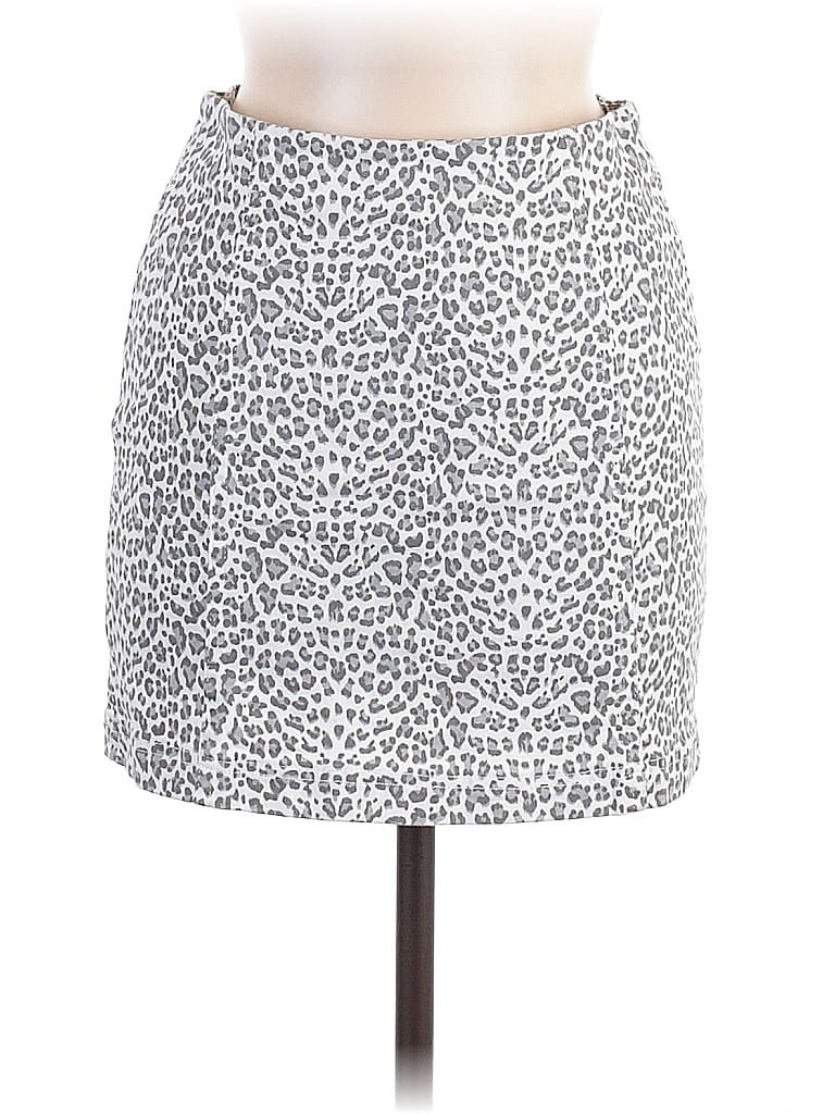 Pre-owned Mustard Seed Casual Skirt In Gray