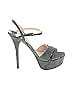 Prada Gray Suede Platform Sandals Size EU 39 - photo 1
