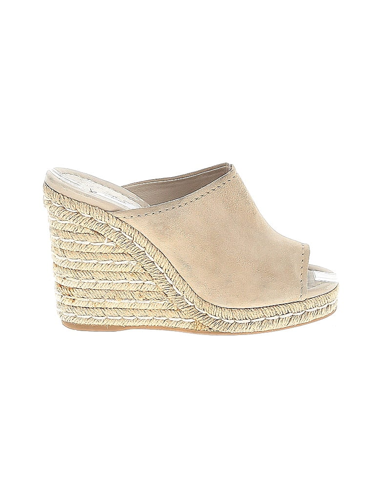 Prada Tan Suede Espadrille Wedges Size EU 38 - photo 1