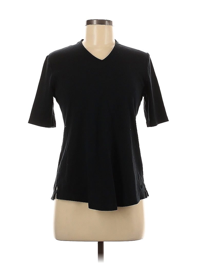 Pre-owned Isaac Mizrahi Live Short Sleeve T-shirt In Black