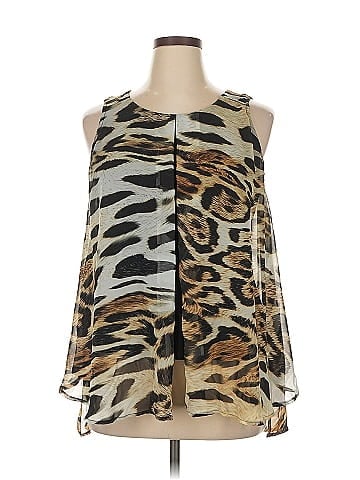 Roz & Ali Sleeveless Blouse (view 1)