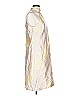 Worth New York 100% Polyester Metallic Ivory Cocktail Dress Size 10 - photo 3