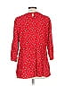 Seraphine 100% Viscose Red 3/4 Sleeve Blouse Size 12 - photo 2