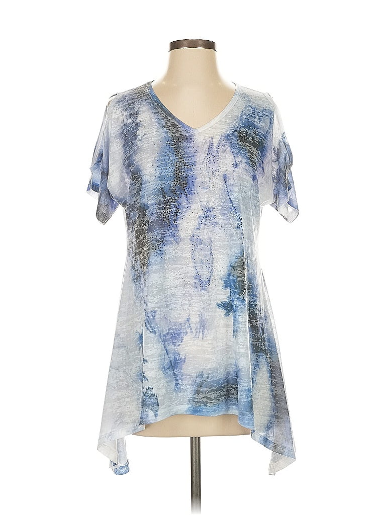 Click to view more detailed imagery on our partner's website Pre-owned Jess & Jane Short Sleeve T-shirt In Blue