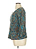 Cj Banks Teal 3/4 Sleeve Top Size 0X - photo 4