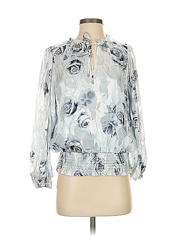 White House Black Market Long Sleeve Blouse (view 1)