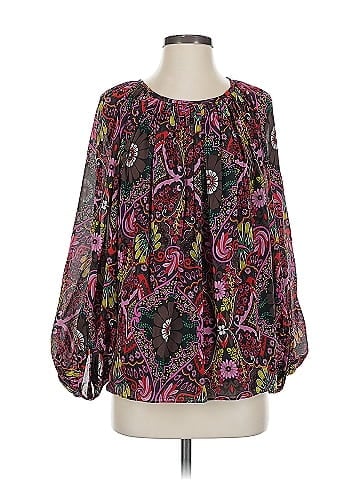 Trina Turk 3/4 Sleeve Silk Top (view 1)