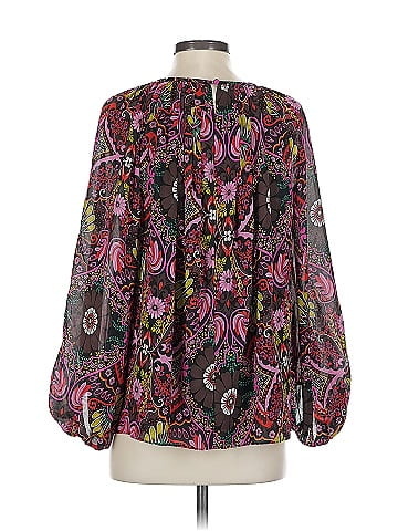 Trina Turk 3/4 Sleeve Silk Top (view 2)