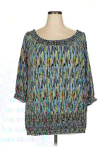New Directions 3/4 Sleeve Blouse (view 1)
