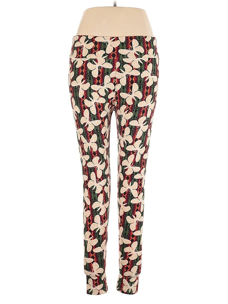 Pre-owned Lularoe Casual Pants In Red