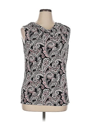 Black Label by Evan Picone Sleeveless Blouse (view 1)