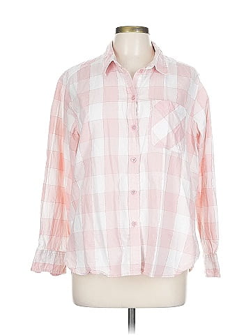 Time and Tru Long Sleeve Button-Down Shirt (view 1)