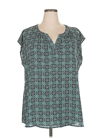 Roz & Ali Short Sleeve Blouse (view 1)