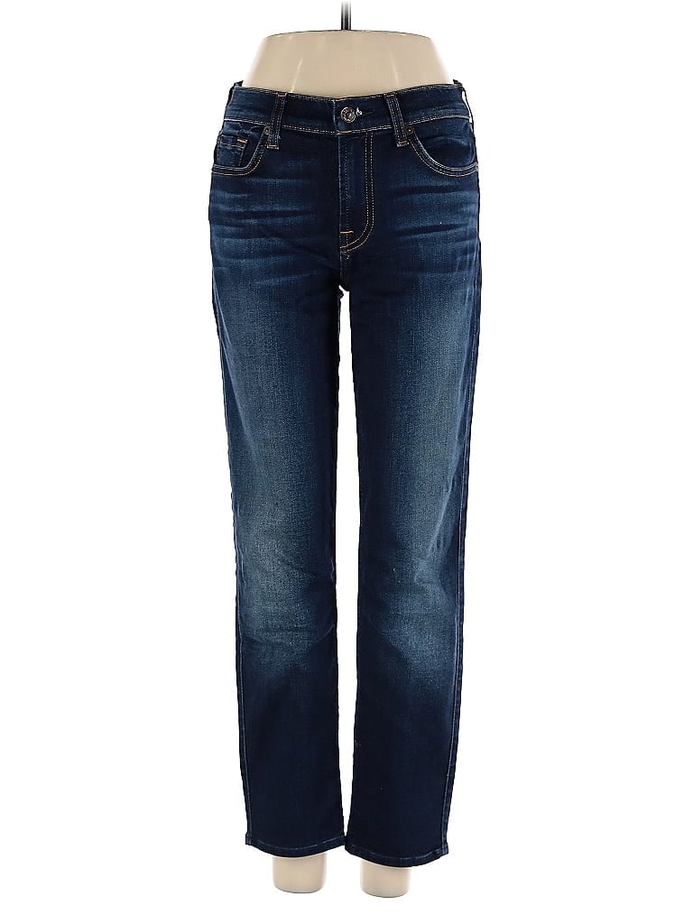 Pre-owned 7 For All Mankind Jeans In Blue