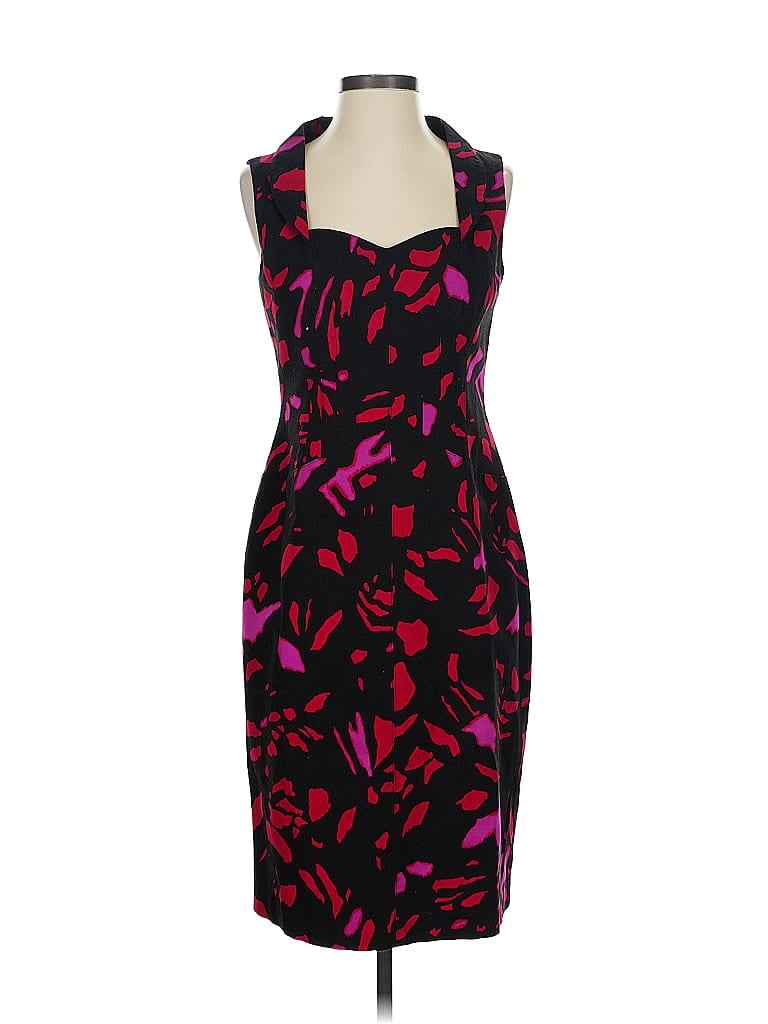 David Meister Graphic Black Cocktail Dress Size 4 - photo 1
