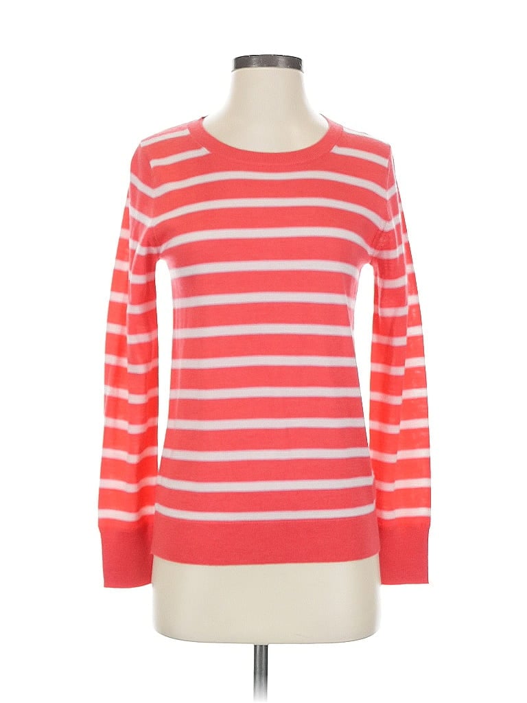 Pre-owned Banana Republic Wool Pullover Sweater In Red