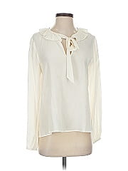 Sézane Long Sleeve Silk Top