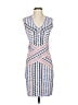 BCBGMAXAZRIA Graphic Gray Purple Cocktail Dress Size S - photo 1