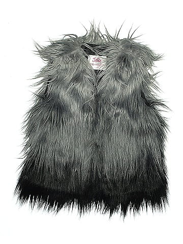 Justice Faux Fur Vest (view 1)