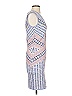 BCBGMAXAZRIA Graphic Gray Purple Cocktail Dress Size S - photo 4
