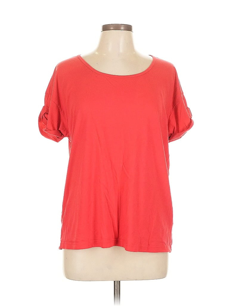 Pre-owned Fabletics Short Sleeve T-shirt In Red