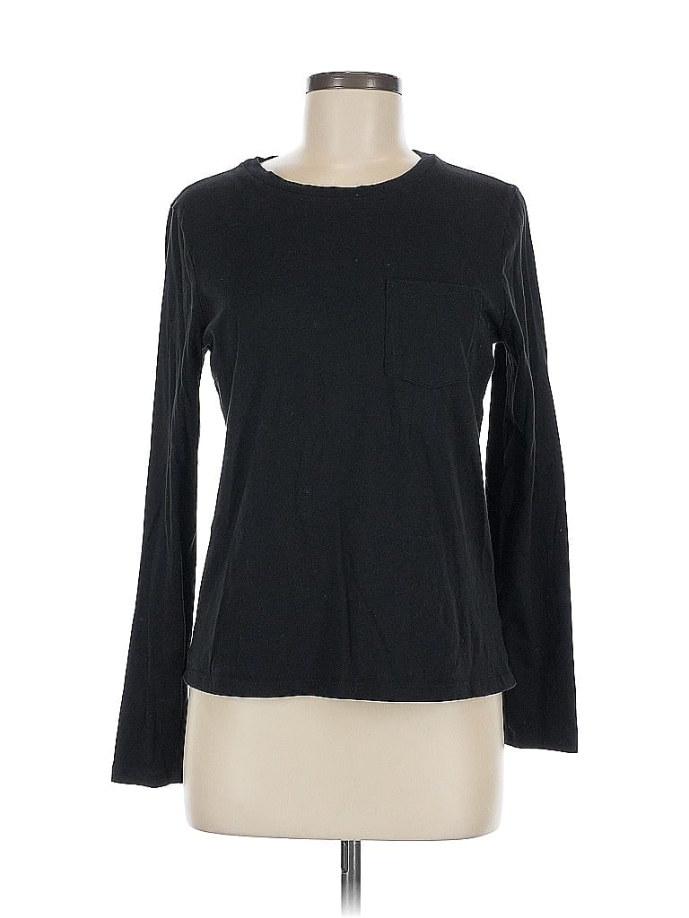 Pre-owned Gap Long Sleeve T-shirt In Black