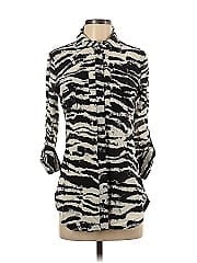 Bebe Long Sleeve Silk Top