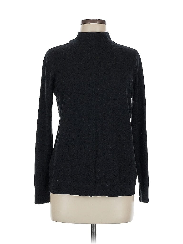 Pre-owned Ann Taylor Loft Turtleneck Sweater In Black
