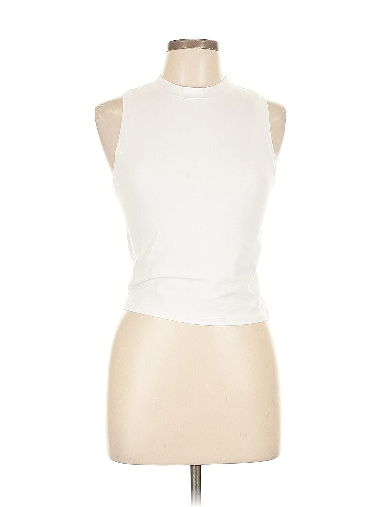 Yogalicious Ivory Sleeveless T-Shirt Size L - photo 1