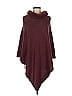 Ann Taylor Factory Burgundy Poncho Size M - photo 1