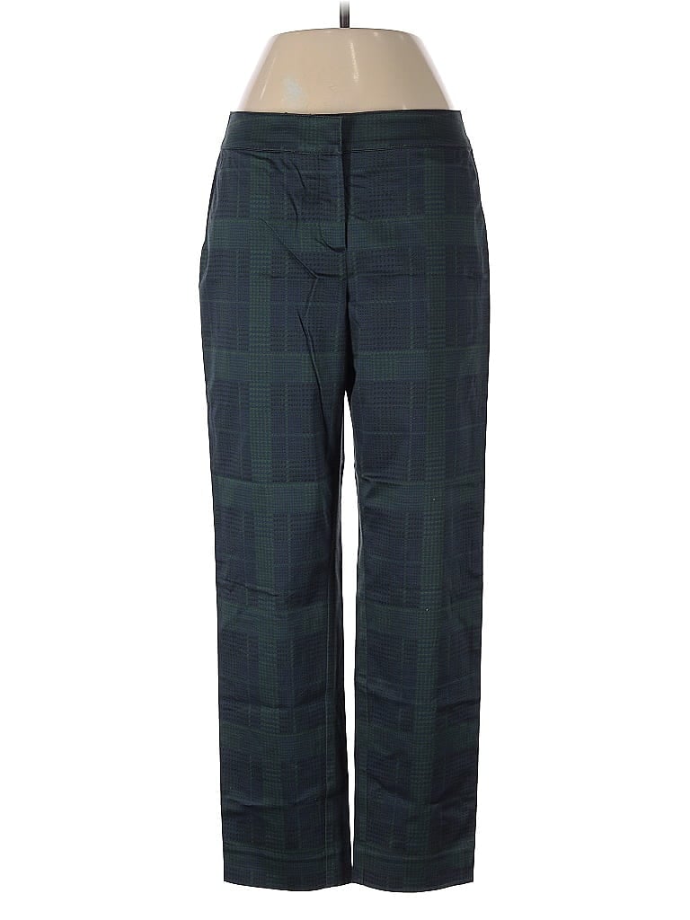 St. John Collection Plaid Green Dress Pants Size 4 - photo 1