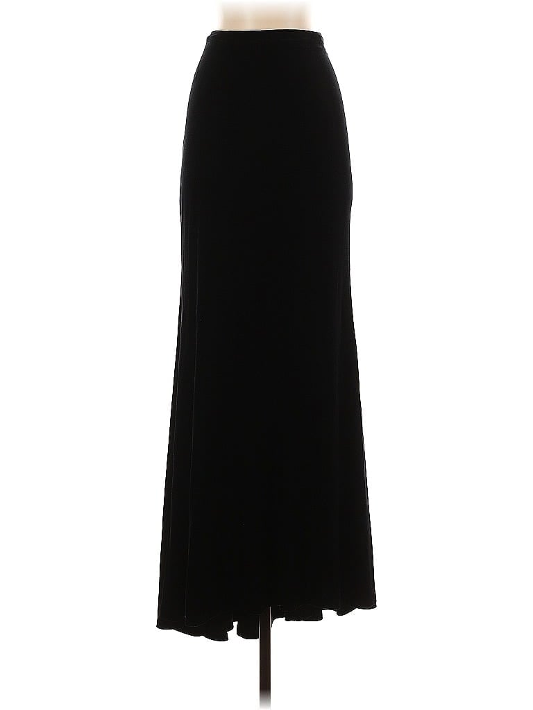 Xscape 100% Spandex Solid Black Formal Skirt Size S - photo 1
