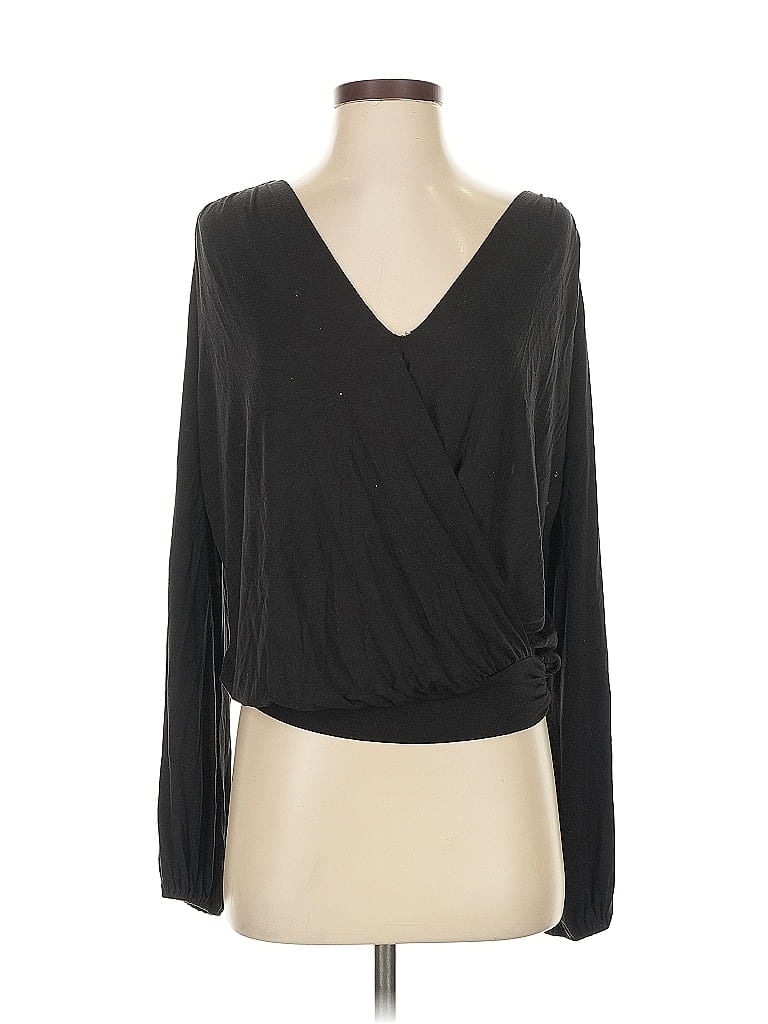 Pre-owned Amour Vert Long Sleeve T-shirt In Black