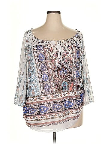 Espresso 3/4 Sleeve Blouse (view 1)