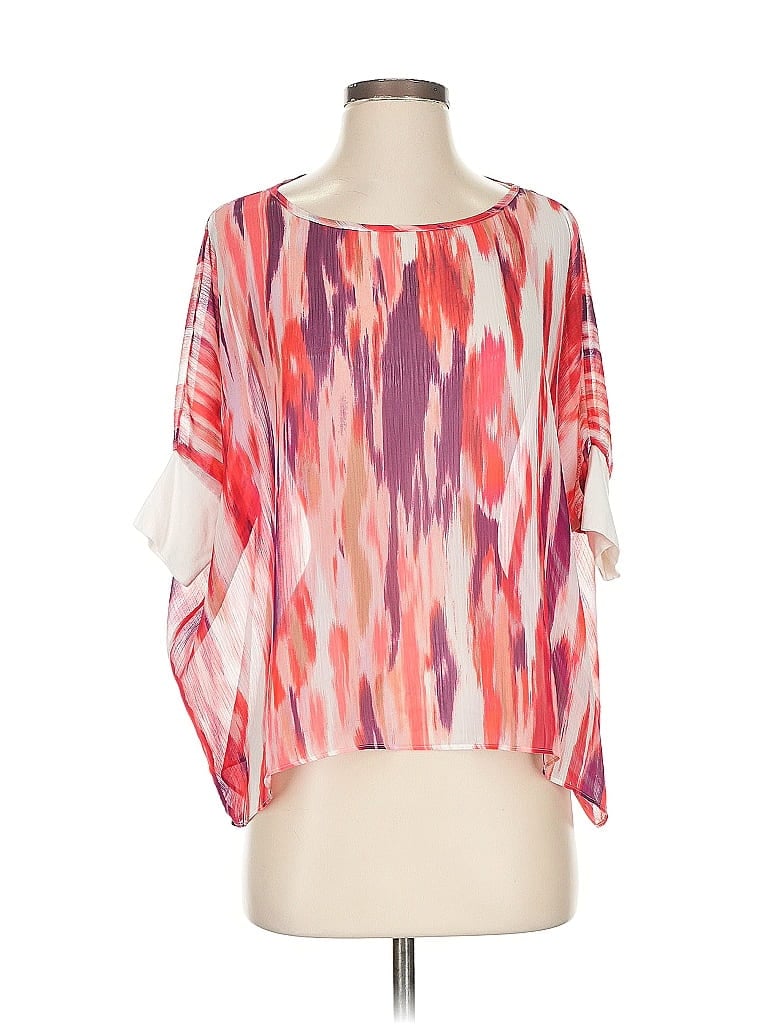 Pre-owned Express 3/4 Sleeve Blouse In Pink