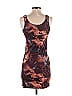 Torn by Ronny Kobo 100% Polyester Graphic Brown Cocktail Dress Size S - photo 2