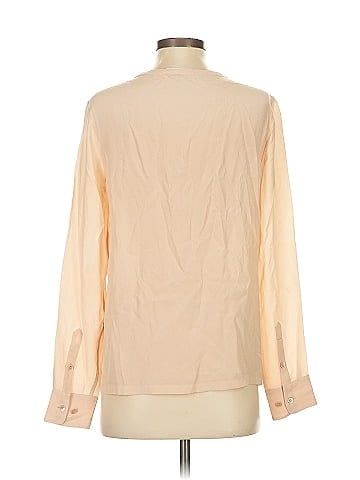 Equipment Long Sleeve Silk Top (view 2)
