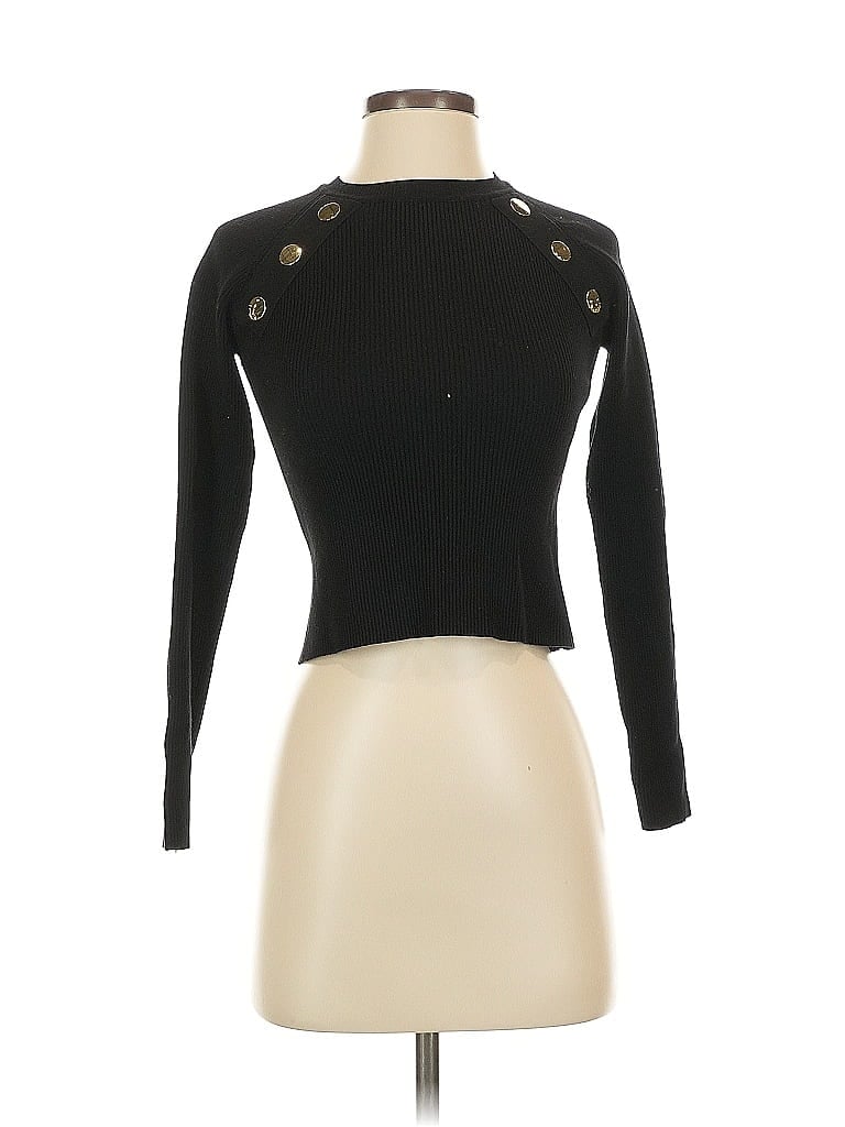 Pre-owned Zara Pullover Sweater In Black