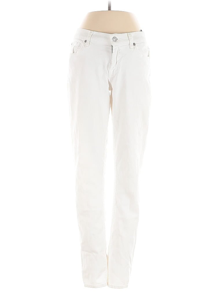 Pre-owned 7 For All Mankind Casual Pants In White