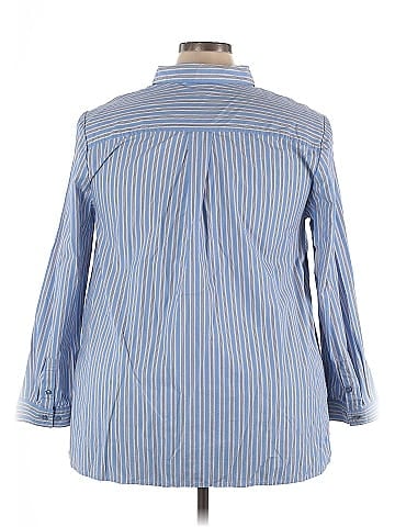Roaman's Long Sleeve Button-Down Shirt (view 2)