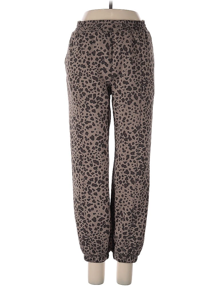 YPB Animal Print Brown Casual Pants Size S - photo 1