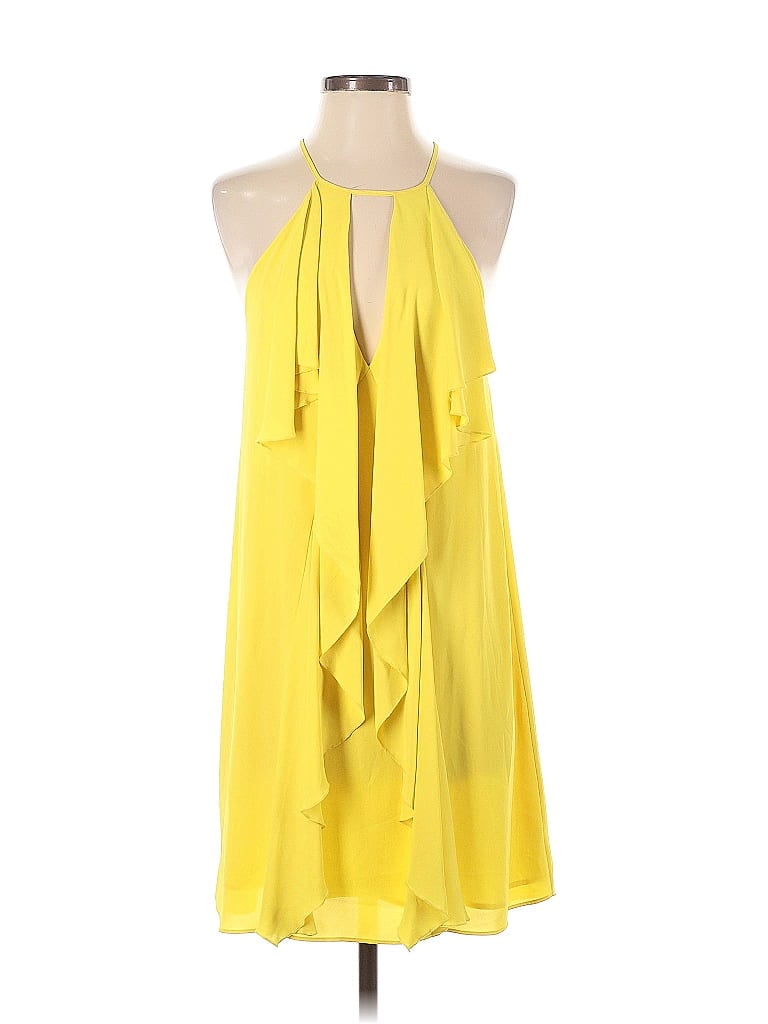 BCBGMAXAZRIA Yellow Cocktail Dress Size S - photo 1