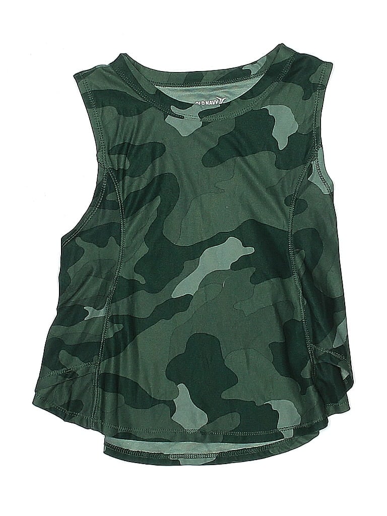 Pre-owned Active By Old Navy Kids' Sleeveless T-shirt In Green