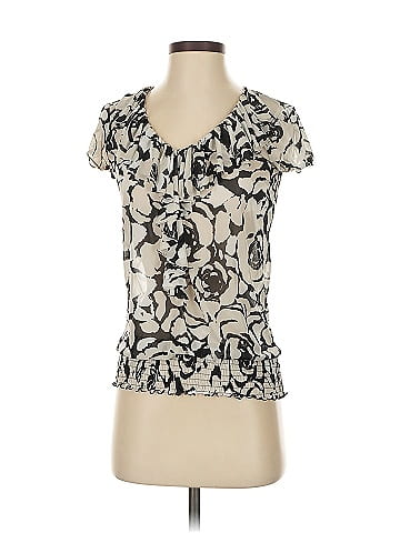 INC International Concepts Short Sleeve Blouse (view 1)