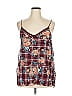 Suzanne Betro Burgundy Sleeveless Blouse Size 1X - photo 1